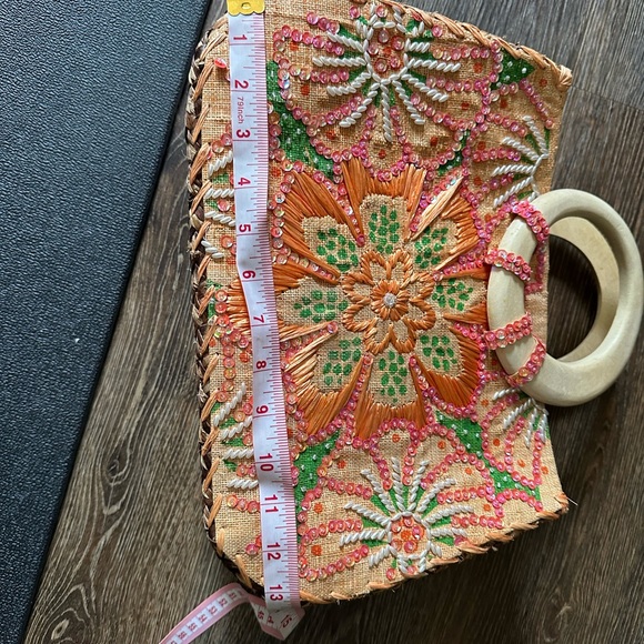 Nordstrom Sequin straw handbag - Picture 12 of 13